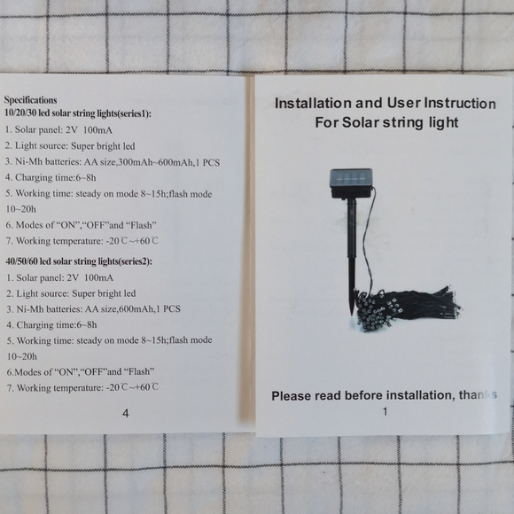 Solar powered Christmas/Party string lights - Picture 6 of 6